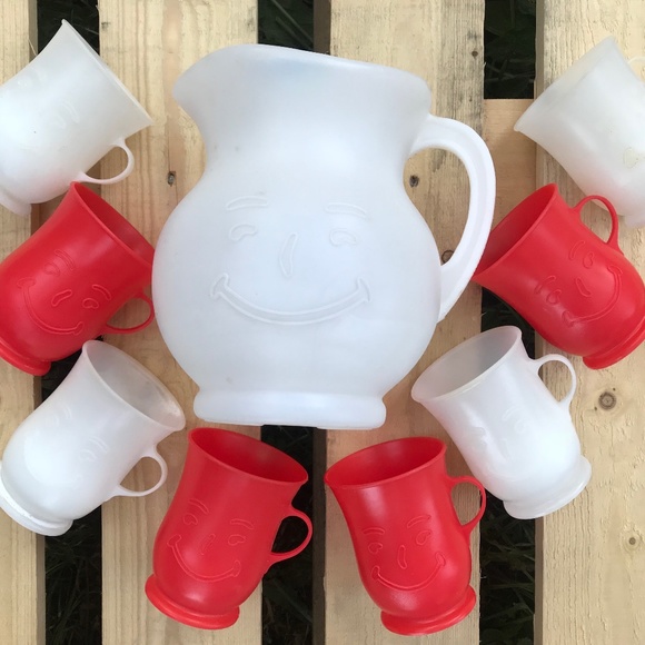 Kool Aid Other - Vintage 1980’s Kool Aid pitcher and cups set